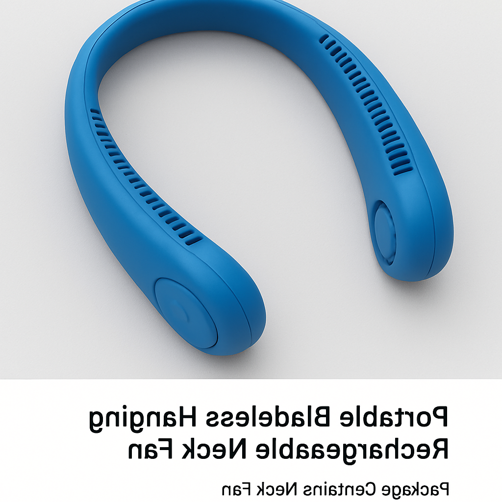 Portable Bladeless Hanging Rechargeable Neck Fan